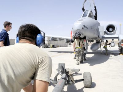 A-10 Thunderbolt II post-flight check Creating a supply chain of over 100 parts, our partnership with the Air Force has cut down their lead time of 2 years to 30 days. These towbars have been used around the world and are a part of the Air Force's work on a daily basis.