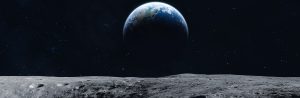 moon and earth