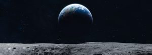 moon and earth